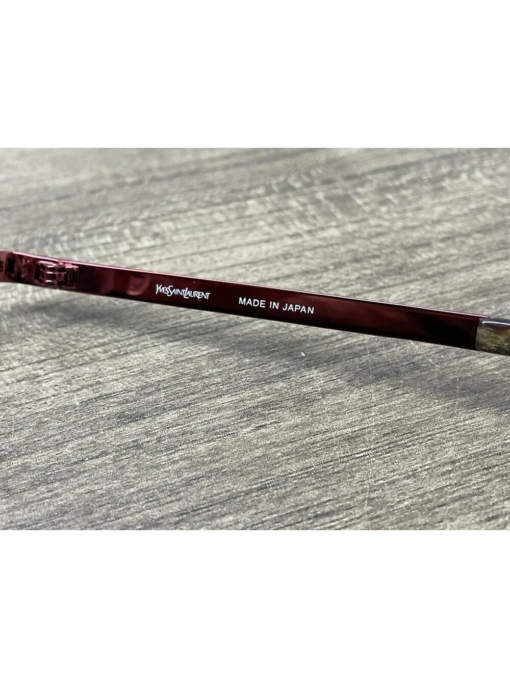 Yves Saint Laurent YSL-4633J 37P Half Rim Red Titanium 52[]17 Eyeglasses Frames